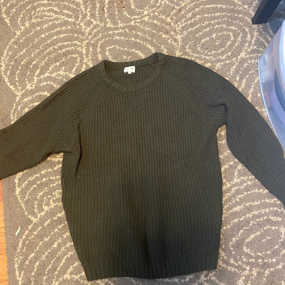 Women’s Large green wool sweater